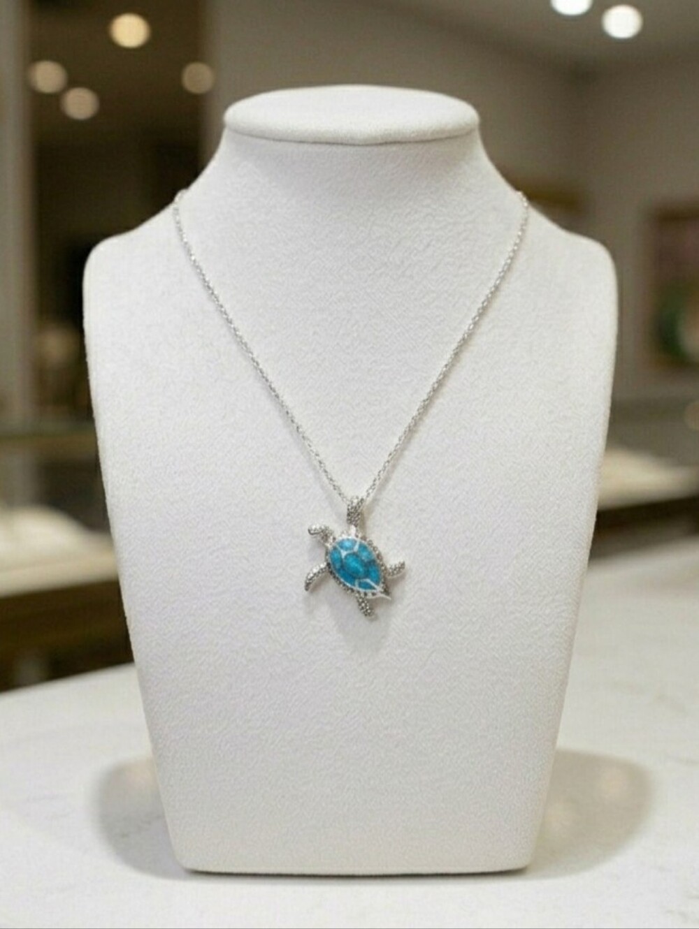 ​✨ Catch the Wave! Stunning New Opal Sea Turtle Necklace 🐢🌊